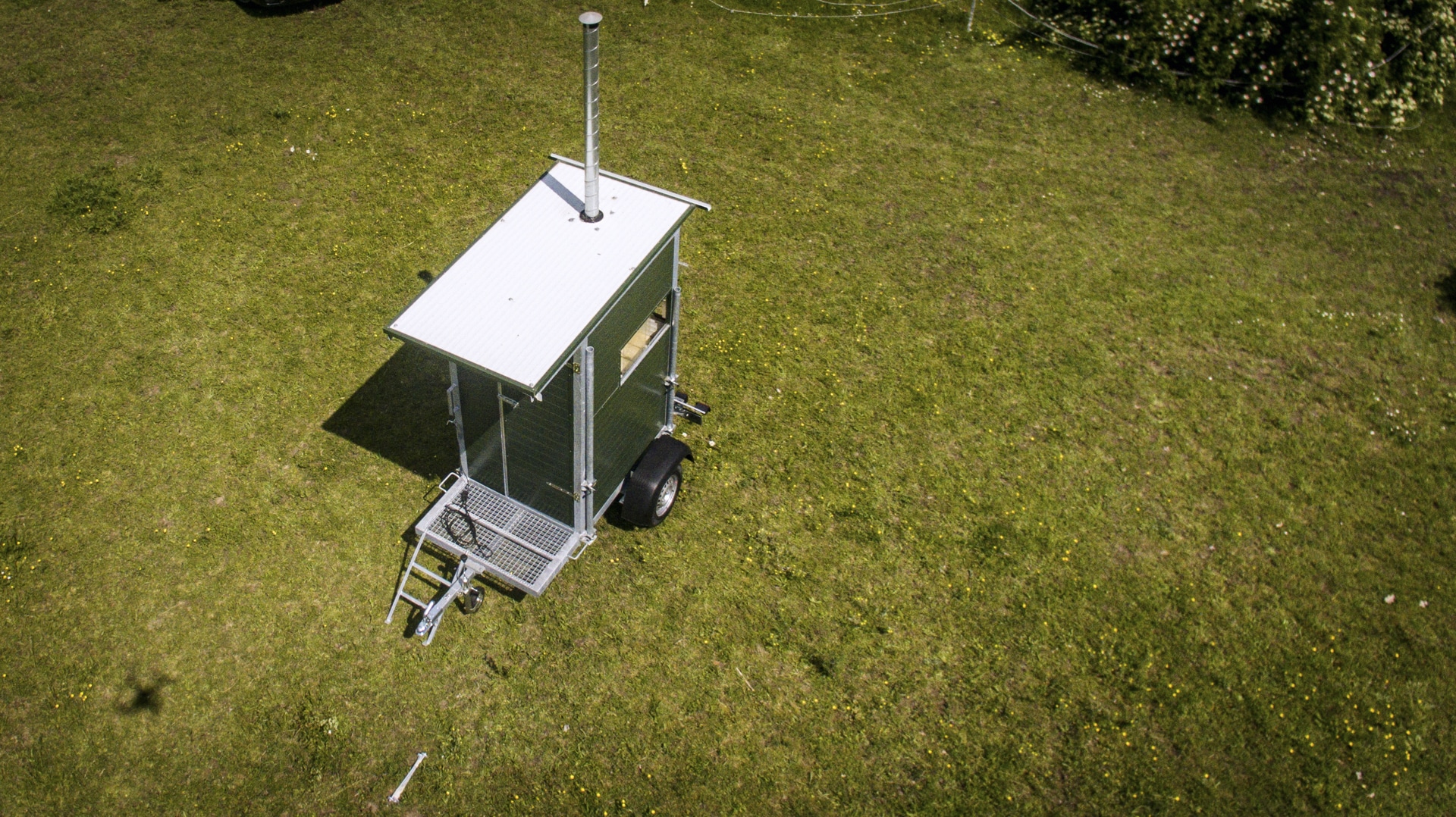 Kanzelair fahrbare Jagdkanzel Luftbild